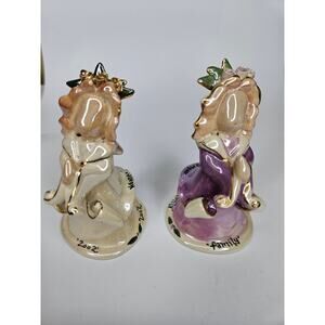 Blue Sky Clayworks Vintage Ornaments Angel Sisters Set 2